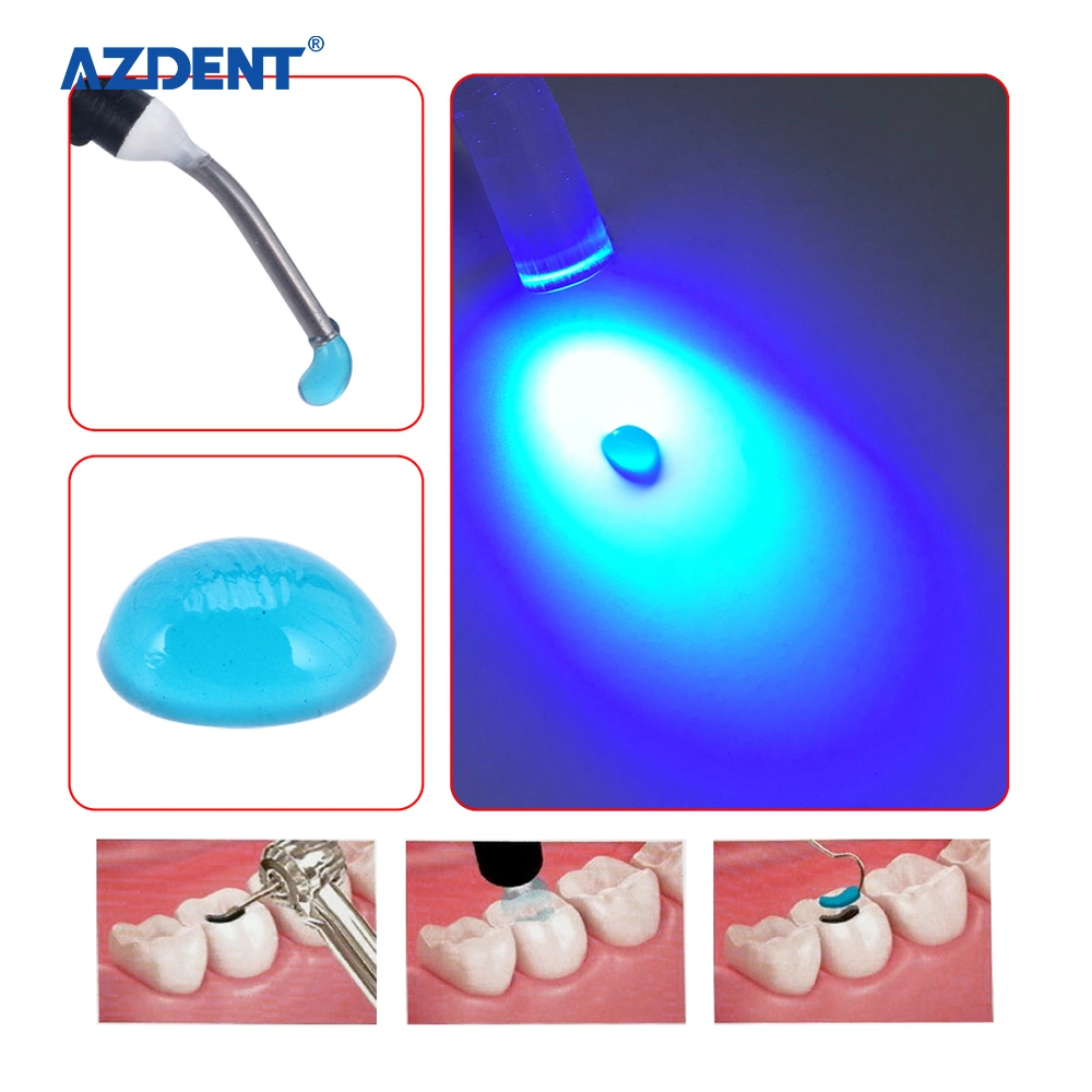 Dental Temporary Flow Light Cure Filling Composite Material Resin 2.5g Blue