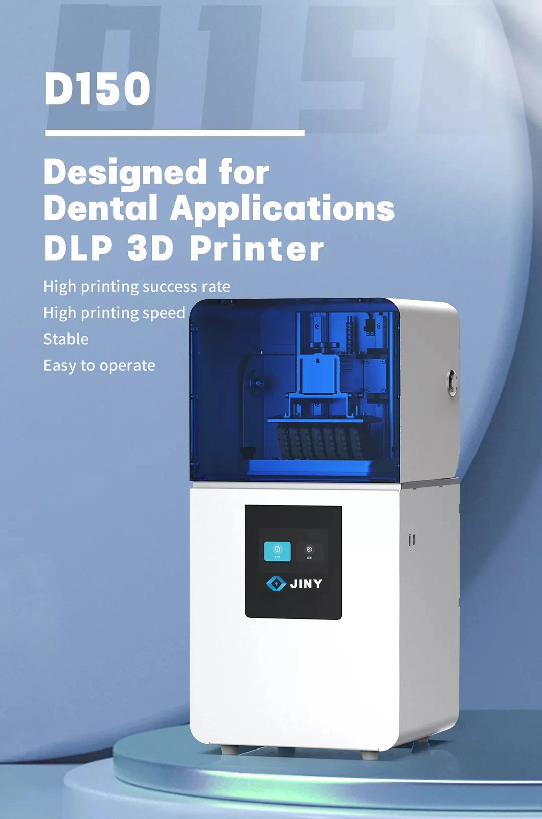 Brilliant Threebody 2021 New Design Desktop Big Size LCD UV DLP 3D Printer Dental 3D Resin Printer