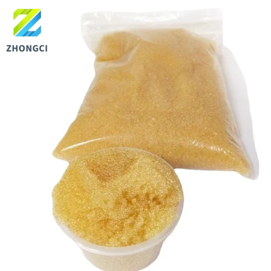 Zhongci Food Grade 001*7 Acidic 732 Cation Exchange Resin for Softening Water of Power Plant Electric Standard Hotel Boiler Resin