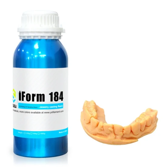 High Quality OEM ODM UV-Curing 3D Printers Resin 405nm Dental Model Resin with Lower Shrinkage & High Presicion Easy Dental Casting Resin 1000g