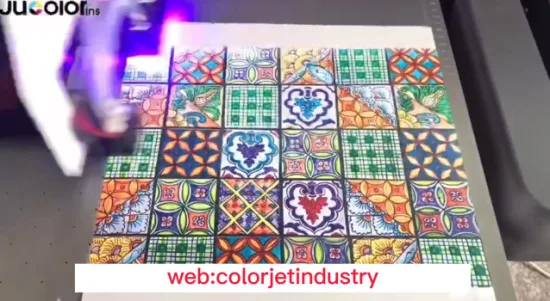 Jucolor Ceramic Tiles Glass Varnish 3D Printing G5I A0 UV Printer